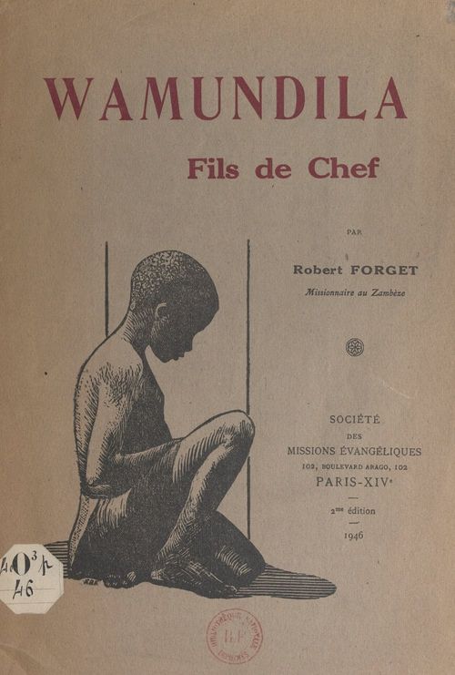 Couverture ebook de Wamundila, de Robert Forget