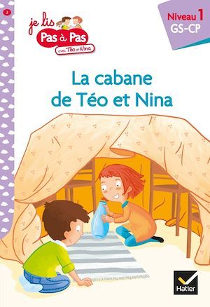 Couverture ebook de Téo et Nina GS CP Niveau 1 - La cabane de Téo et Nina, de Isabelle Chavigny
