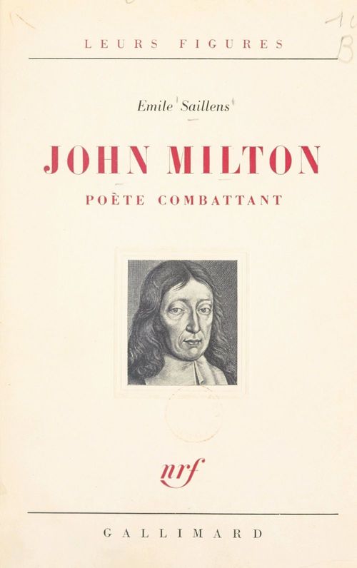 Couverture ebook de John Milton, poète combattant, de Emile Saillens