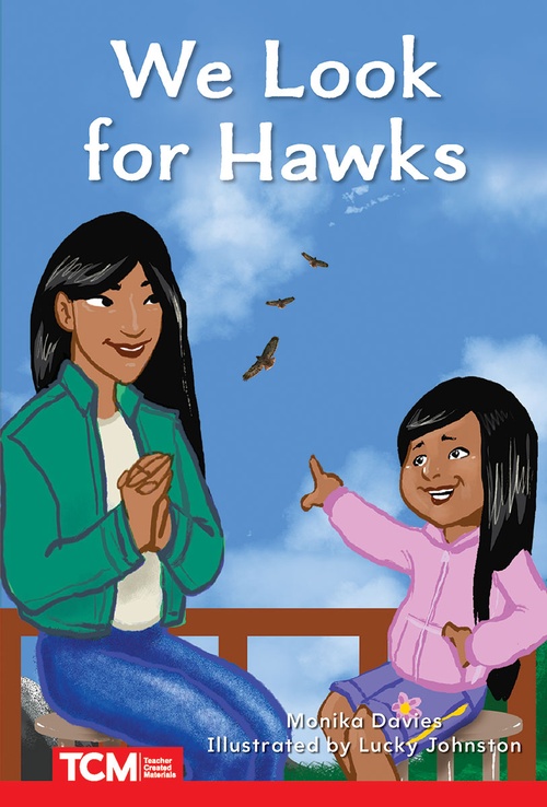ebook cover of We Look for Hawks, by Monika Davies