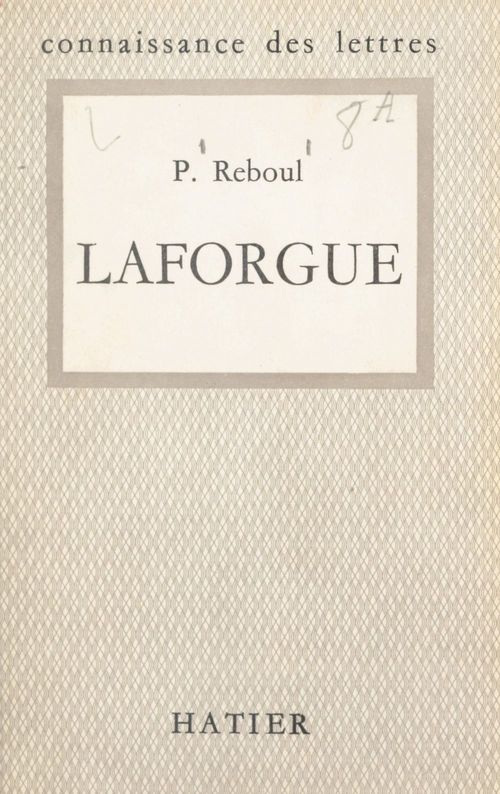 ebook cover of Laforgue, by Pierre Reboul