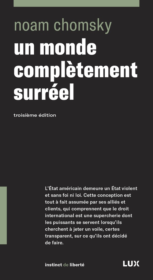 Couverture ebook de Un monde complètement surréel, de Noam Chomsky