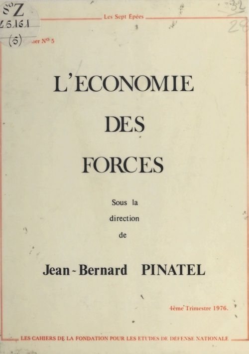 ebook cover of L'Économie des forces, by Jean-Bernard Pinatel