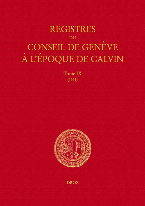 Couverture ebook de Registres du Conseil de Genève à l'époque de Calvin, de Anonyme