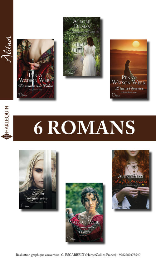 Couverture ebook de Pack Aliénor : 6 romans  (janvier à mai 2022), de Collectif