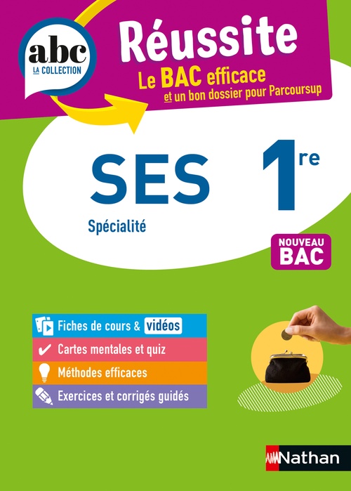 ebook cover of ABC Réussite- Spécialité SES 1re, by Delphine de Chouly, Fanny Le Gonidec, Fabienne Lepage