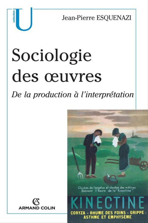 ebook cover of Sociologie des oeuvres, by Jean-Pierre Esquenazi