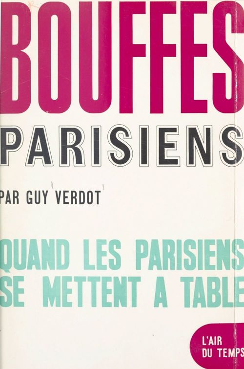 Couverture ebook de Bouffes parisiens, de Guy Verdot