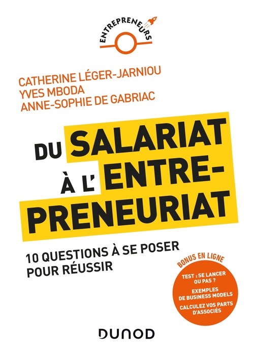 ebook cover of Du salariat à l'entrepreneuriat, by Anne-sophie de Gabriac, Catherine Léger-Jarniou, Yves Mboda