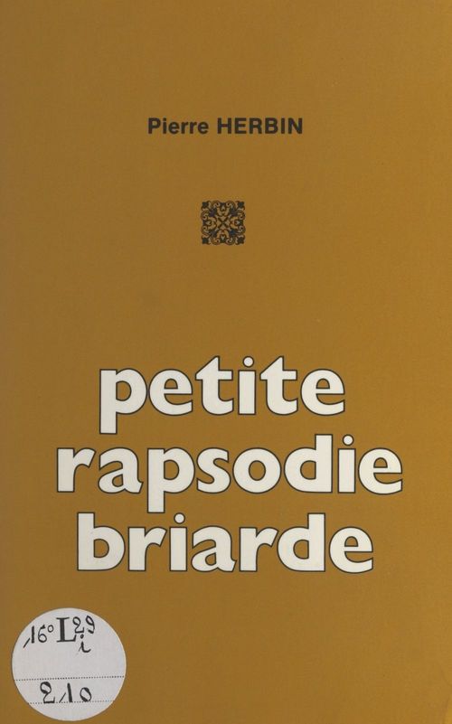 ebook cover of Petite rapsodie briarde, by Pierre Herbin