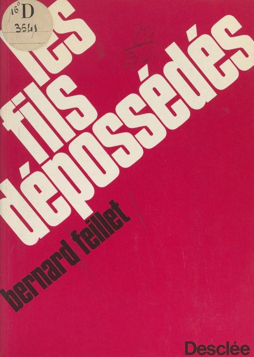 ebook cover of Les fils dépossédés, by Bernard Feillet