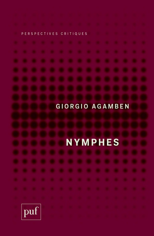 ebook cover of Nymphes, by Giorgio Agamben