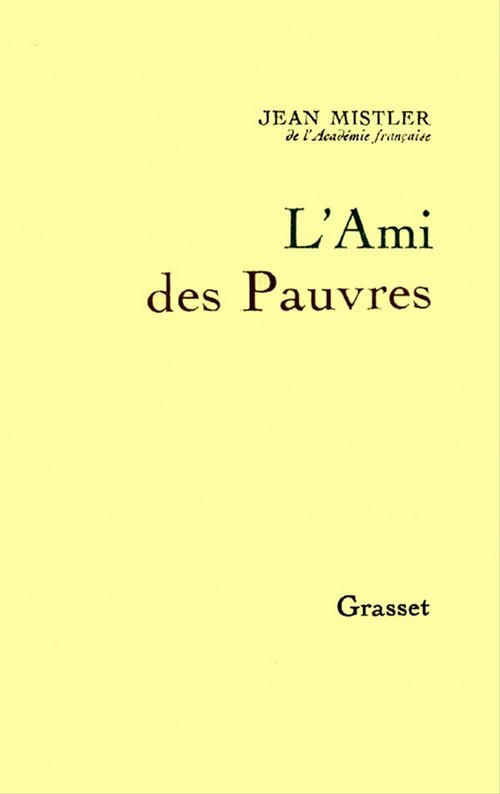 ebook cover of L'Ami des Pauvres, by Jean Mistler