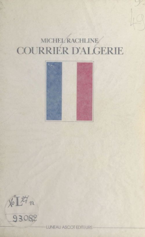 Couverture ebook de Courrier d'Algérie : 1955-1956, de Michel Rachline