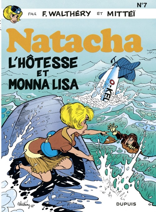 Couverture ebook de Natacha - Tome 7 - L'Hôtesse et Monna Lisa, de Mittéï, François Walthéry