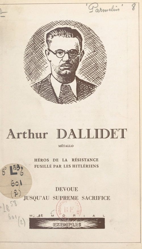 Couverture ebook de Arthur Dallidet, de Helene Parmelin