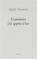 Couverture ebook de Comment j'ai appris à lire, de Agnès Desarthe