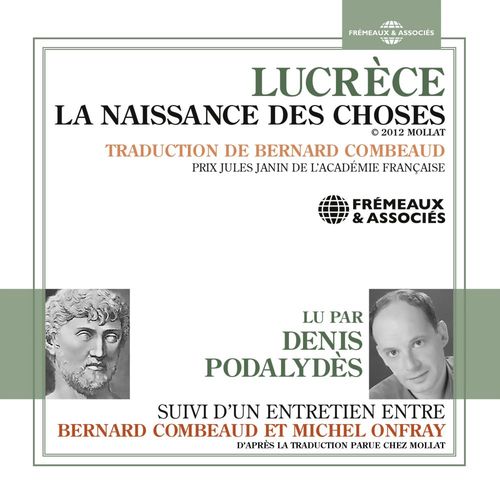 Couverture audiobook de La Naissance des choses, de Lucrèce