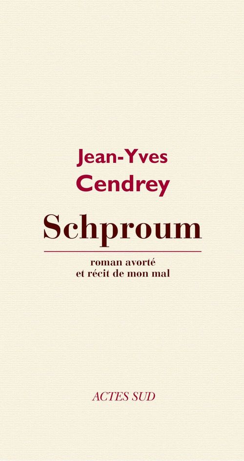 ebook cover of Schproum, by Jean-Yves Cendrey