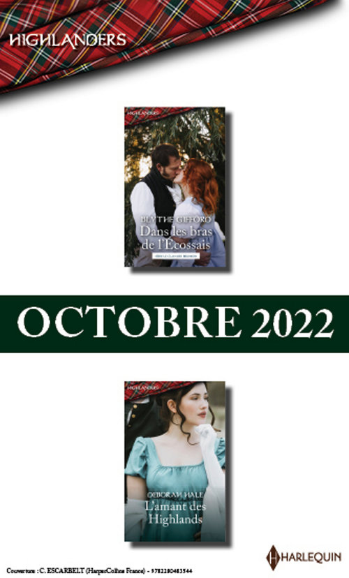 ebook cover of Pack mensuel Highlanders - 2 romans (Octobre 2022), by Blythe Gifford, Deborah Hale