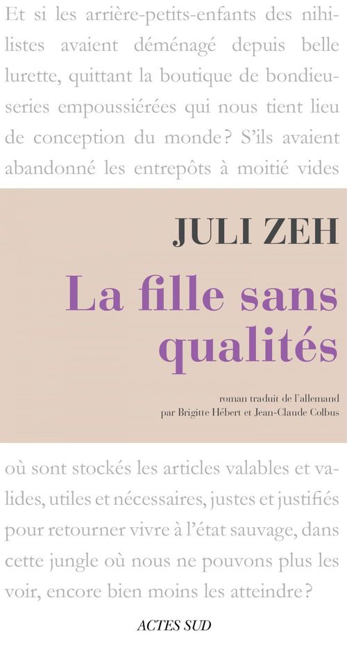 ebook cover of La Fille sans qualités, by Juli Zeh