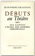 ebook cover of Débuts au théâtre, by Jean-Pierre Giraudoux