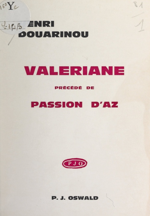 ebook cover of Valériane (poésie bastringue), by Henri Douarinou