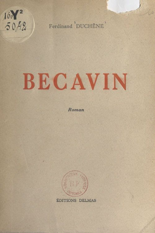 Couverture ebook de Becavin, de Ferdinand Duchene