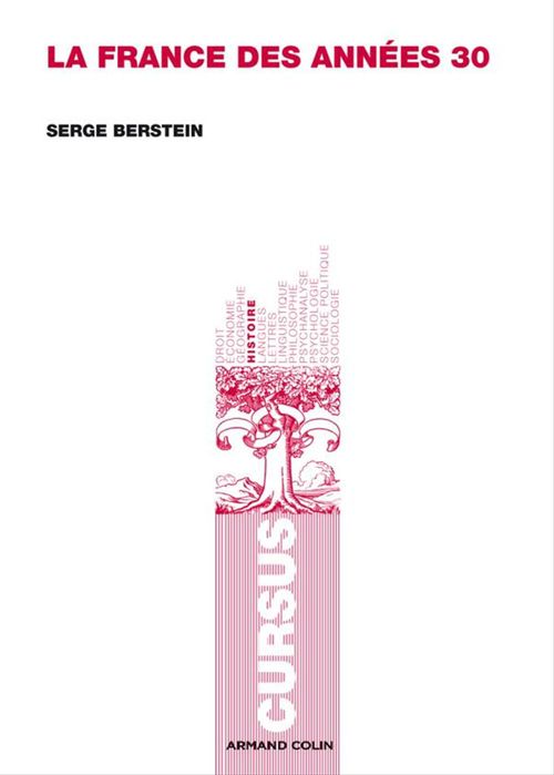 ebook cover of La France des années 1930, by Serge Berstein