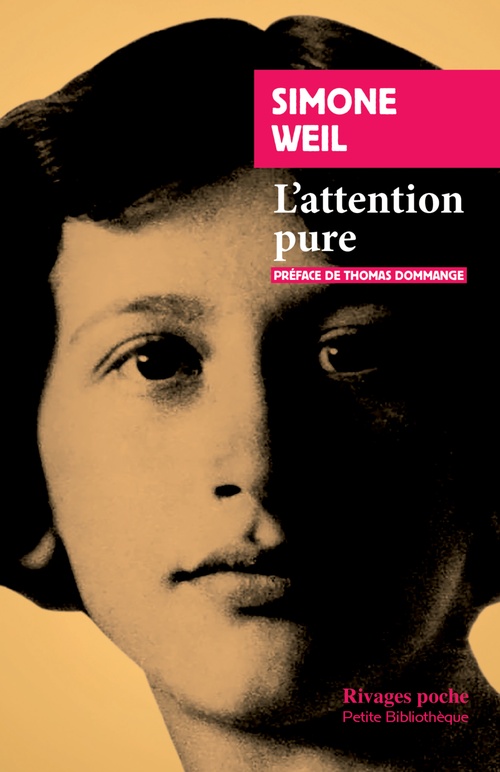 ebook cover of L'attention pure, by Simone Weil