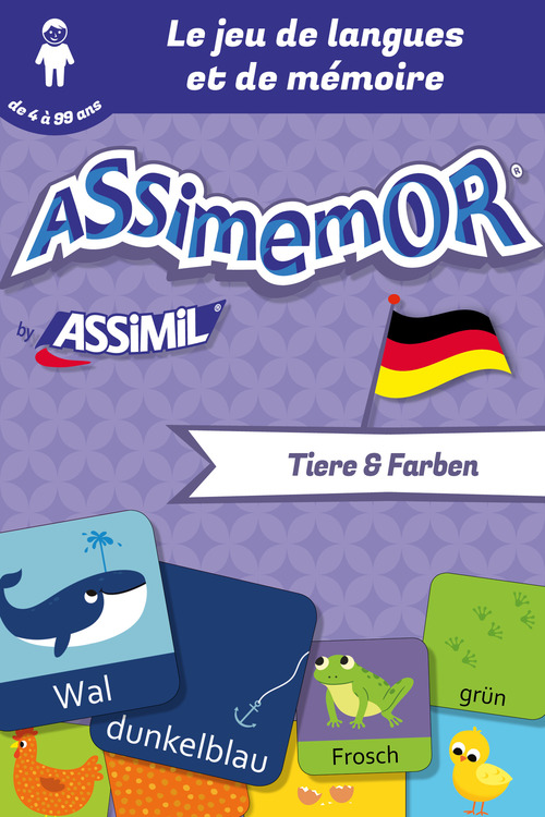 Couverture ebook de Assimemor - Mes premiers mots allemands : Tiere und Farben, de Celadon, Jean-Sebastien Deheeger