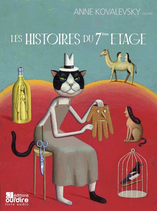 audiobook cover of Les histoires du 7e étage, by Anne Kovalevsky