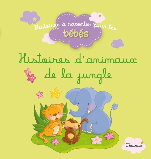 Couverture ebook de Histoires d'animaux de la jungle, de Collectif