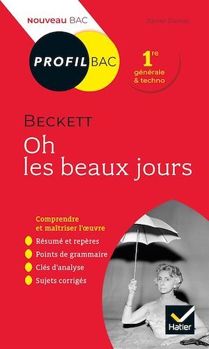 Couverture ebook de Profil - Beckett, Oh les beaux jours, de Xavier Damas