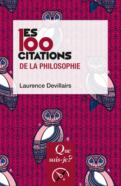 Couverture ebook de Les 100 citations de la philosophie, de Laurence Devillairs