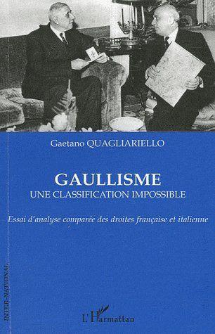Couverture ebook de Gaullisme, de Gaetano Quagliariello
