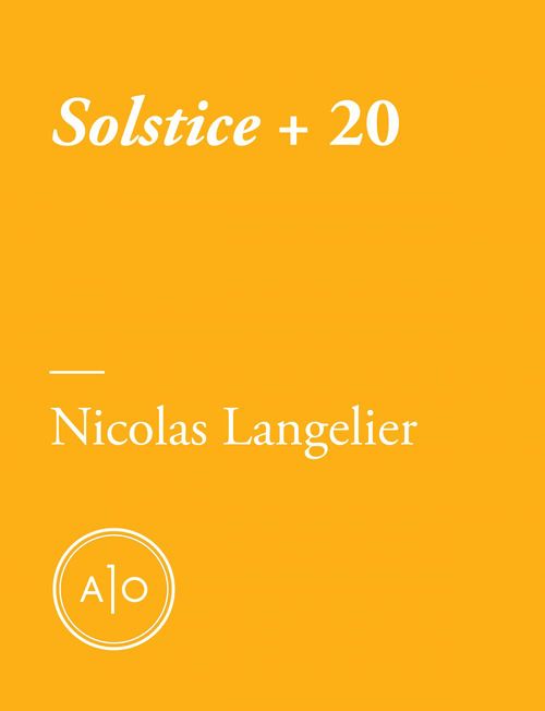 ebook cover of Solstice + 20, by Nicolas Langelier