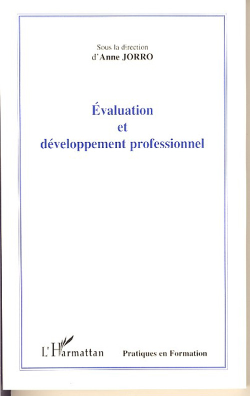 ebook cover of Evaluation et développement professionnel, by Anne Jorro