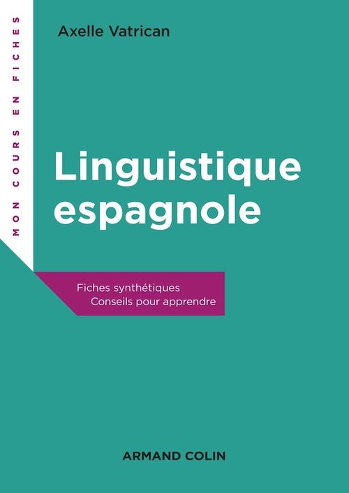 ebook cover of Linguistique espagnole, by Axelle Vatrican