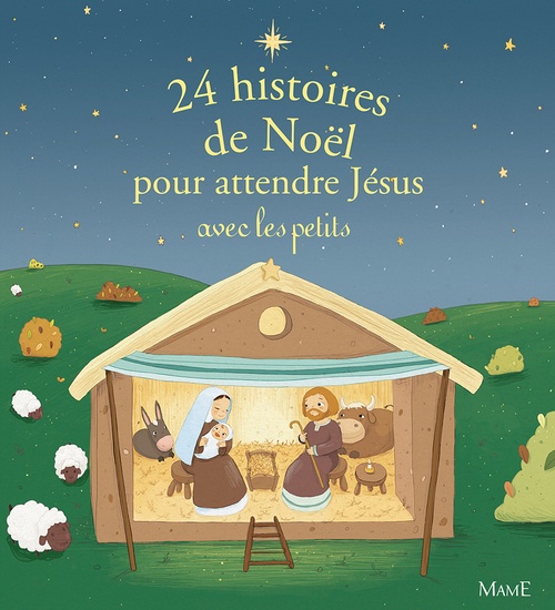 Couverture ebook de 24 histoires de Noël pour attendre Jésus avec les petits, de Collectif