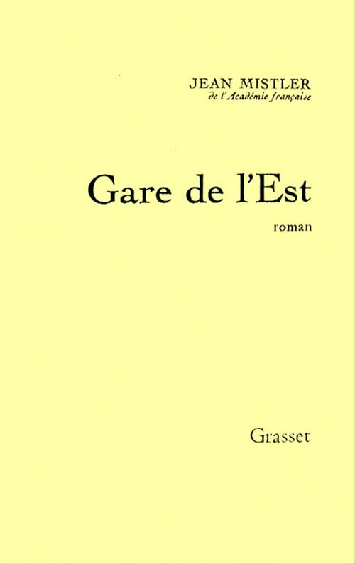 ebook cover of Gare de l'Est, by Jean Mistler