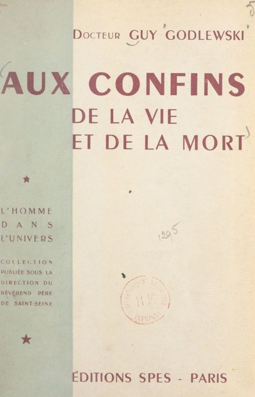 Couverture ebook de Aux confins de la vie et de la mort, de Guy Godlewski