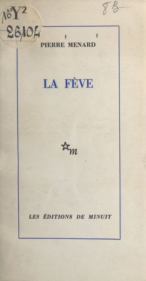 Couverture ebook de La fève, de Pierre Ménard