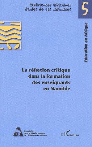 Couverture ebook de La réflexion critique dans la formation des enseignants en Namibie, de Collectif