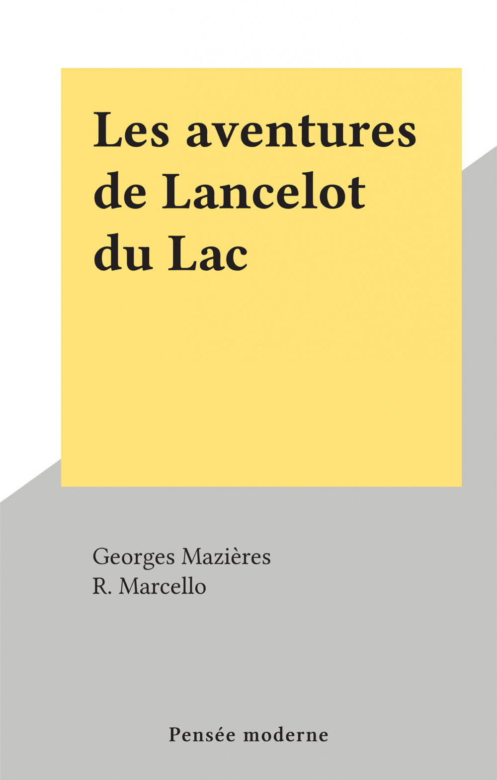 Couverture ebook de Les aventures de Lancelot du Lac, de Georges Mazieres