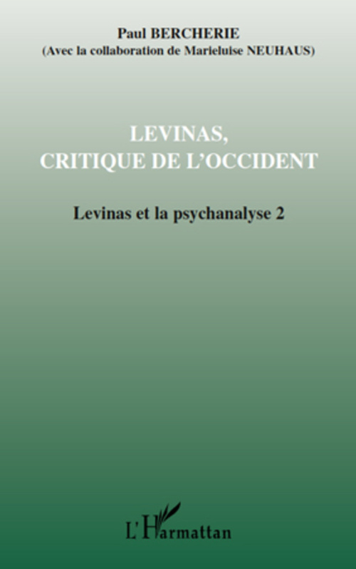 ebook cover of Lévinas, critique de l'Occident, by Paul Bercherie, Mariluise Neuhaus