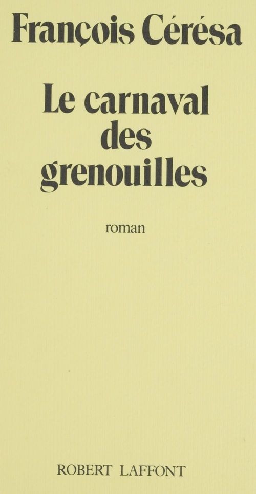 ebook cover of Le Carnaval des grenouilles, by Ceresa