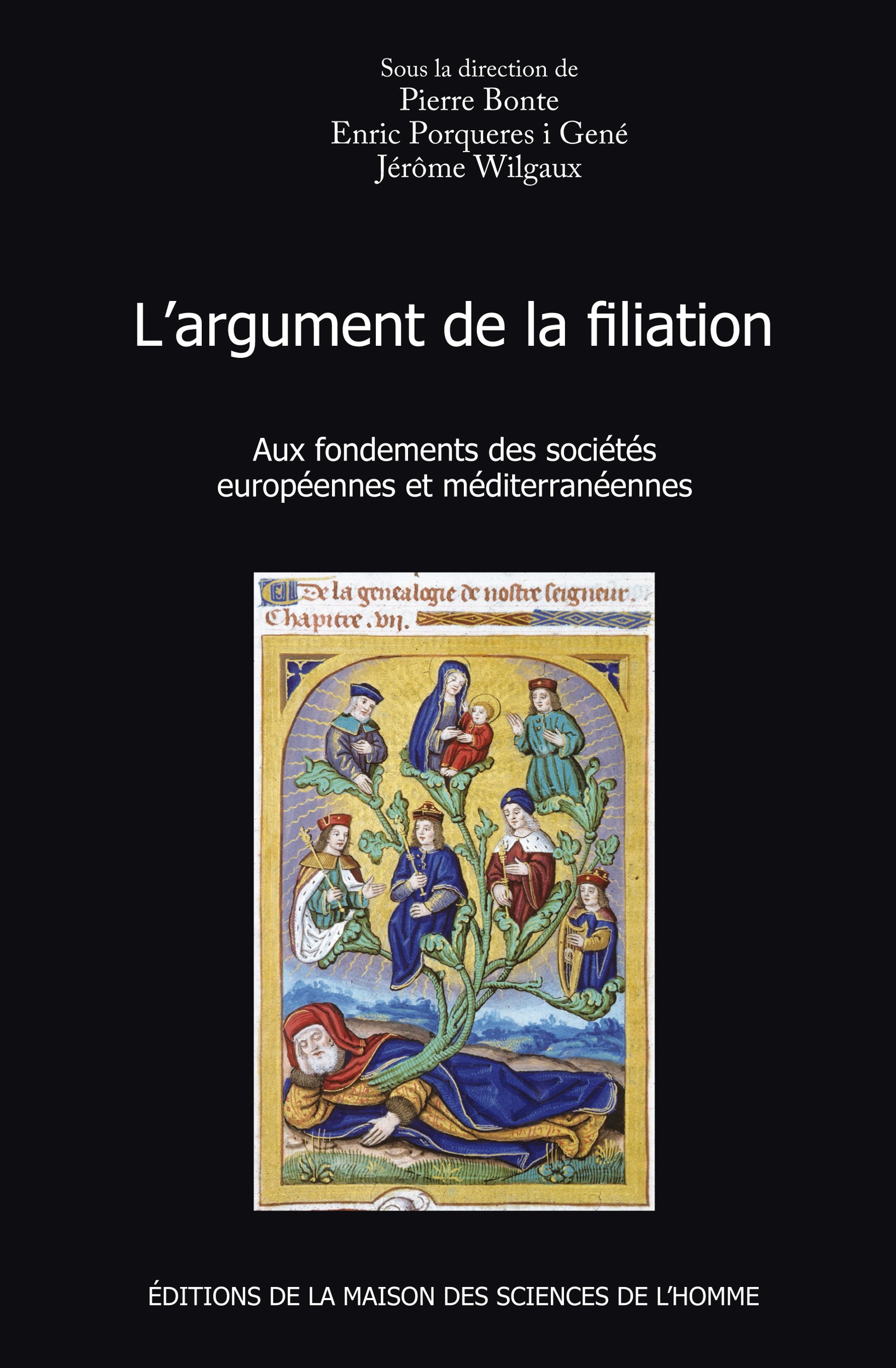 Couverture ebook de L'argument de la filiation, de