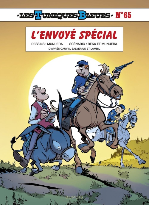 Couverture ebook de Les Tuniques Bleues - Tome 65 - L'envoyé spécial, de Béka, Munuera