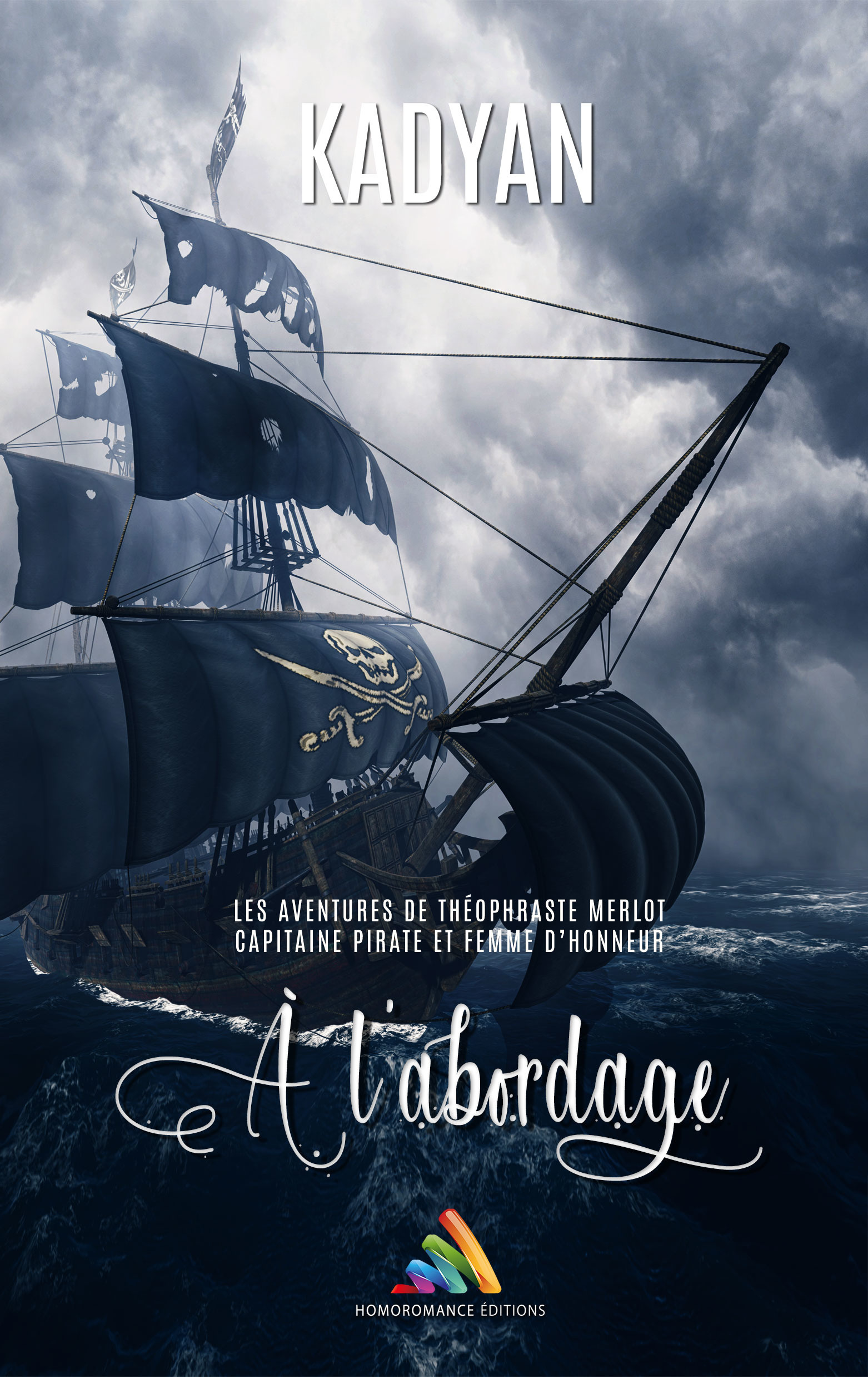 Couverture ebook de À l´abordage | Roman lesbien, livre lesbien, de Kadyan